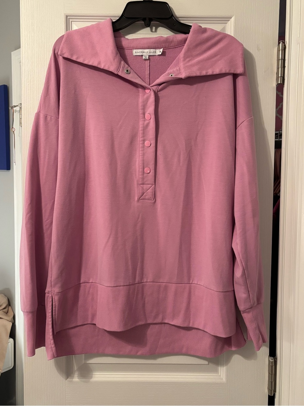 Sincerely Jules Snap-Front Pullover